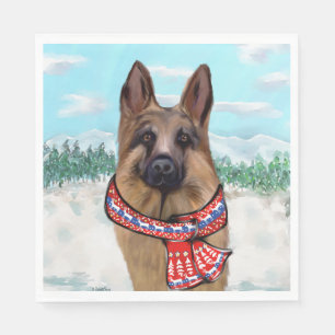 German Shepherd Napkin