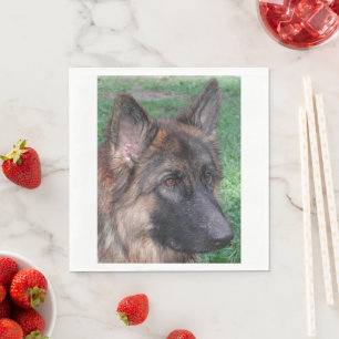 german shepherd napkin