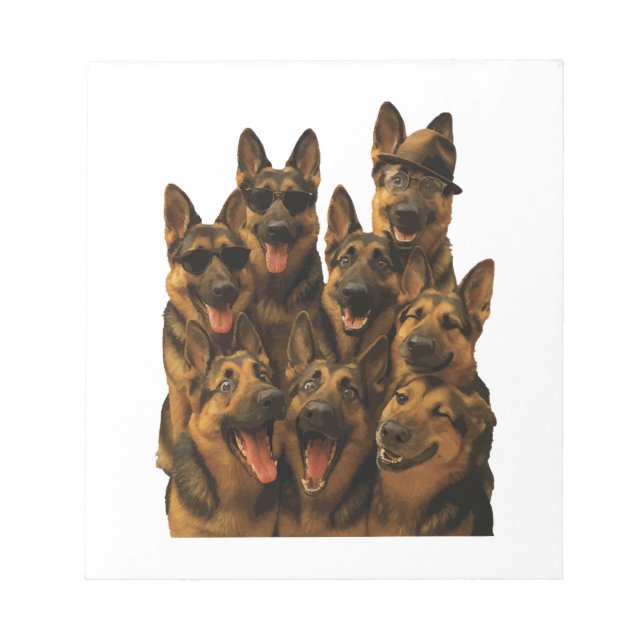 German Shepherd Notepad (Front)
