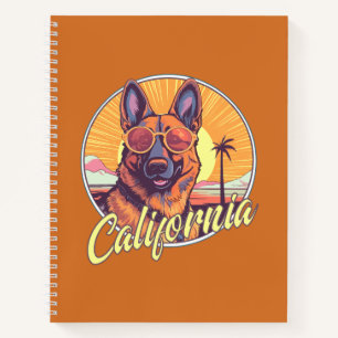 German Shepherd on the Beach Notebook