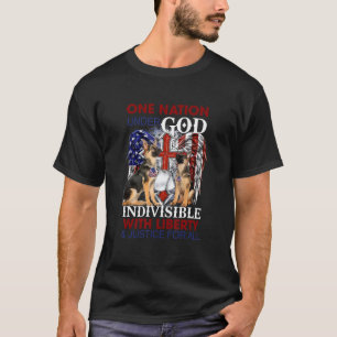 German Shepherd One Nation Under God Indivisible T-Shirt