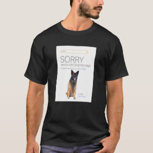 German Shepherd Online Shop Seller 404 Dog Page T-Shirt