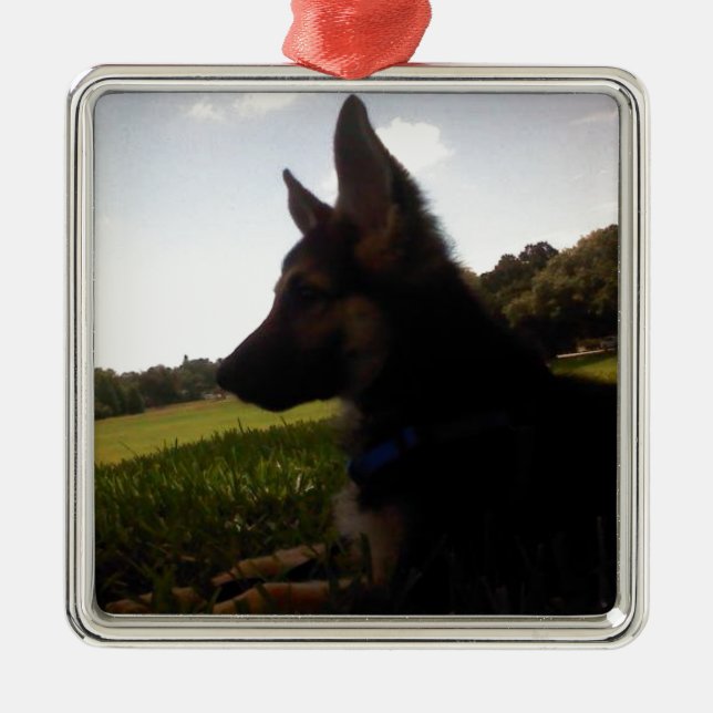 German Shepherd Ornament (Front)
