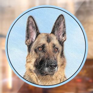 German Shepherd Painting - Cute Original Dog Art