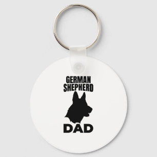 German Shepherd Papa Key Ring
