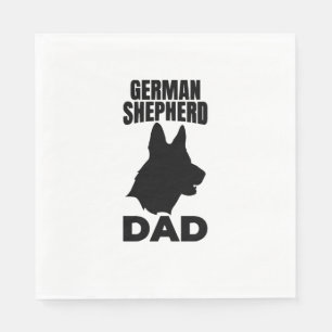 German Shepherd Papa Napkin