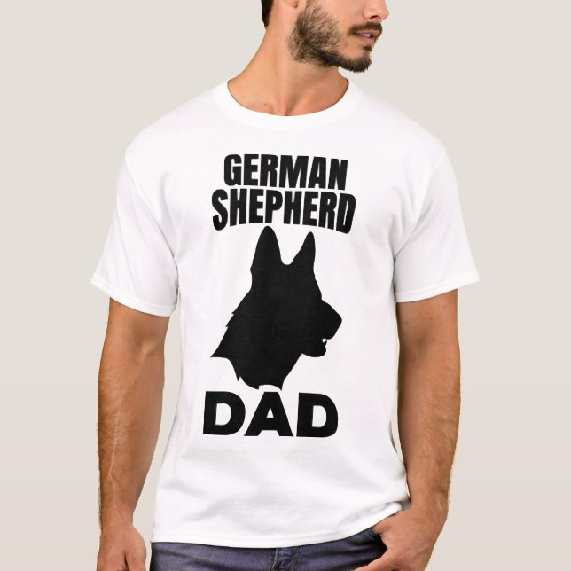German Shepherd Papa T-Shirt (Front)
