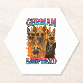 German Shepherd  Paper Coaster