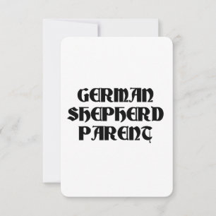 german shepherd parent card