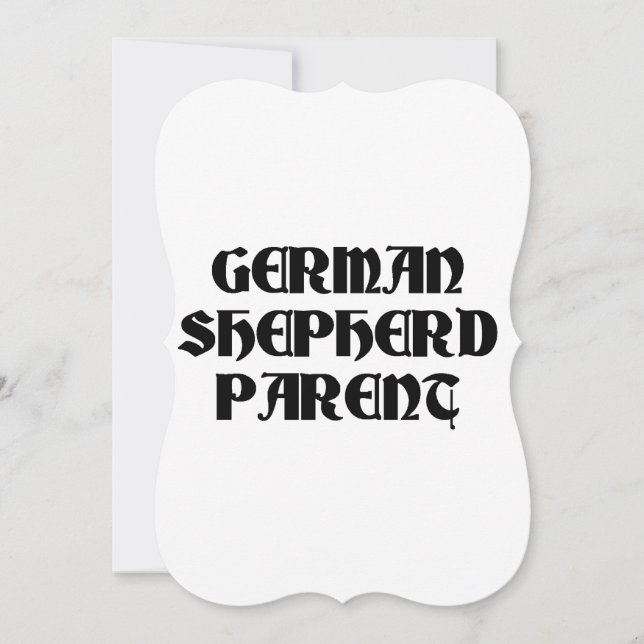 german shepherd parent invitation (Front)