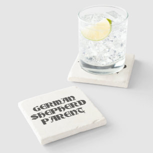 german shepherd parent stone coaster