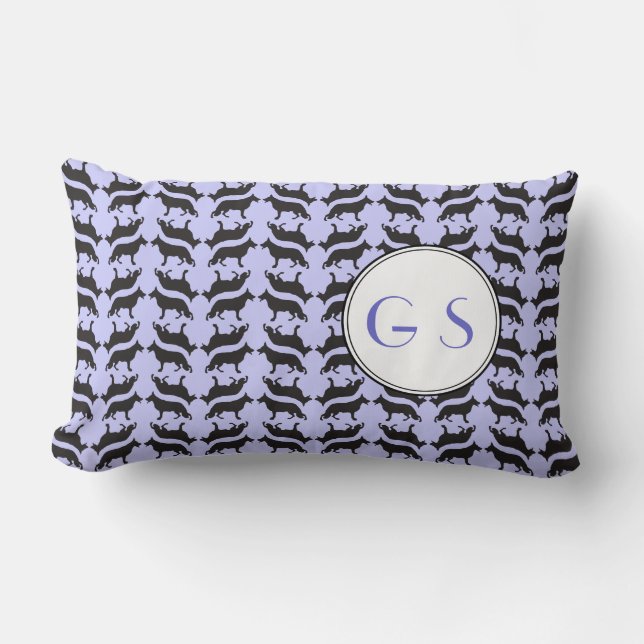 German Shepherd Pattern Lumbar Cushion (Front)