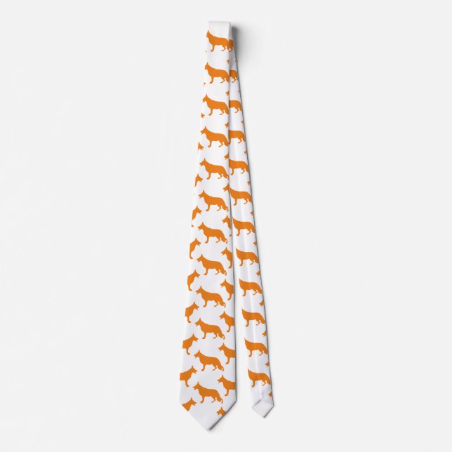 German  Shepherd Pattern Tie (Front)