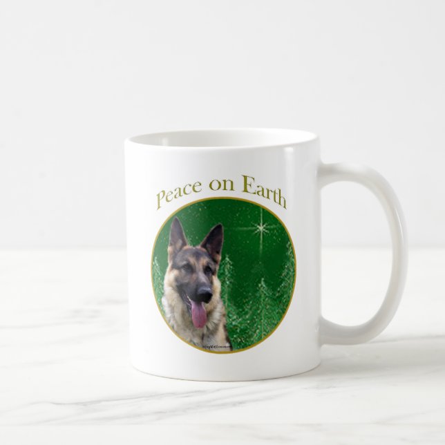 German Shepherd Peace Coffee Mug (Right)