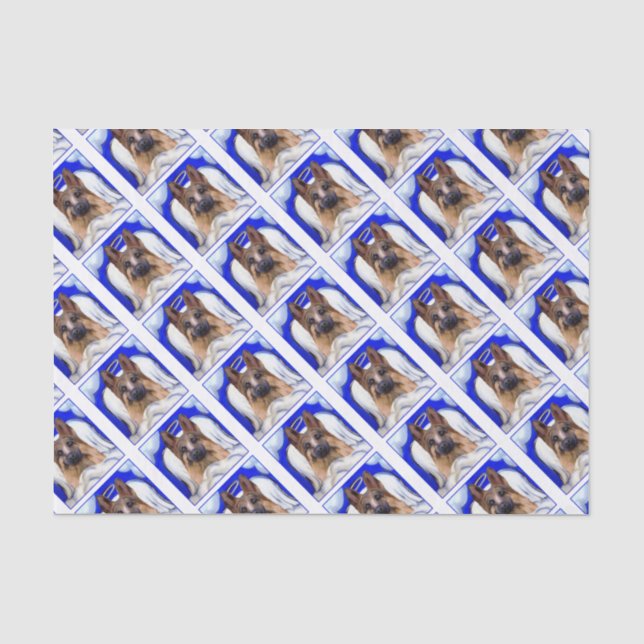 German Shepherd  PET ANGEL Tissue Paper (Front)