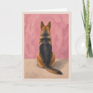 German Shepherd Pet Sympathy Card