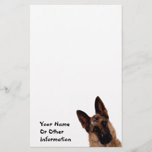 German Shepherd Photo Personalised Stationary Stationery
