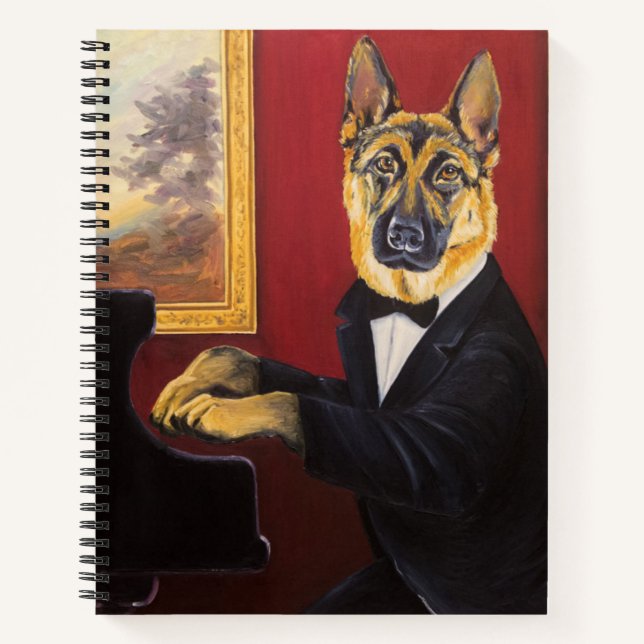 German Shepherd | Piano Waltz Notebook (Front)