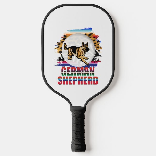 German Shepherd Pickleball Paddle (Front)