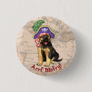 German Shepherd Pirate 3 Cm Round Badge