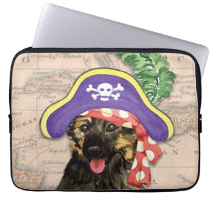 German Shepherd Pirate Laptop Sleeve