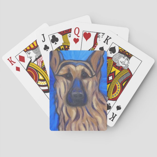 German Shepherd Playing Cards (Back)