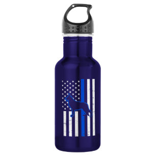 German Shepherd Police Dog K9 Patriotic 532 Ml Water Bottle