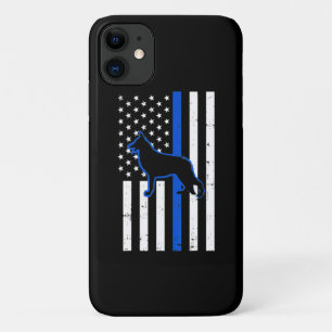 German Shepherd Police Dog K9 Patriotic iPhone 11 Case