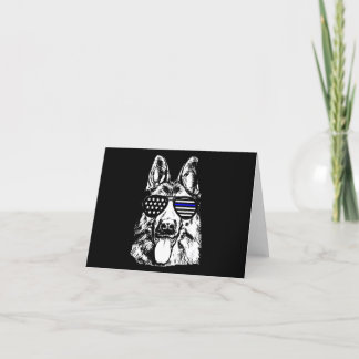 German Shepherd Police Officer Police Dog Thank You Card