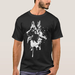 German Shepherd Portrait  K9 Police Dog Canine T-Shirt