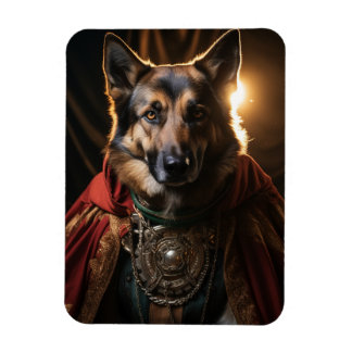 German shepherd portrait photo magnet