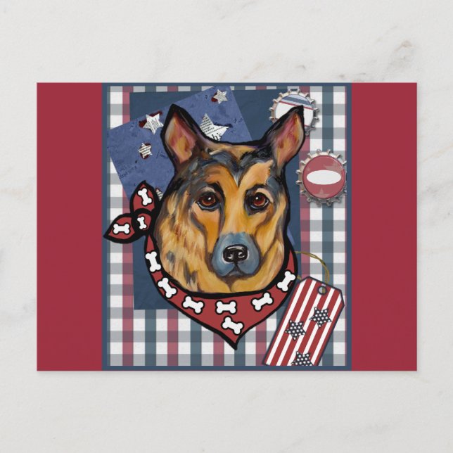 GERMAN SHEPHERD POSTCARD (Front)