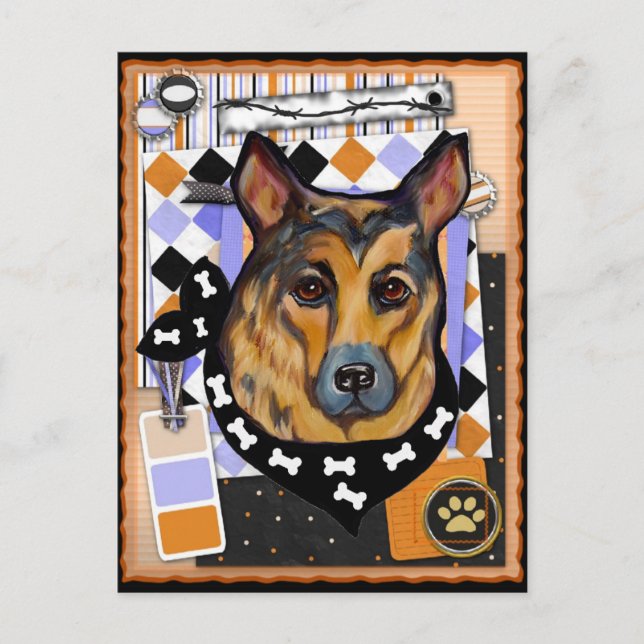 GERMAN SHEPHERD POSTCARD (Front)