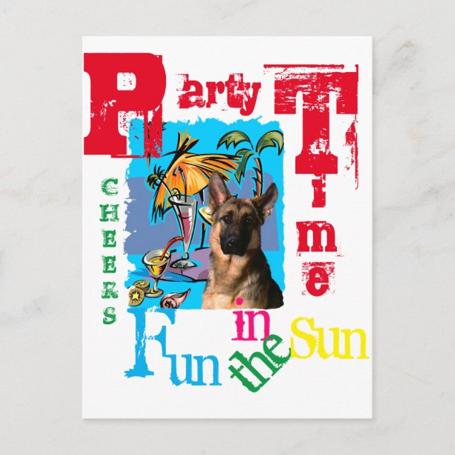 German Shepherd Postcard (Front)