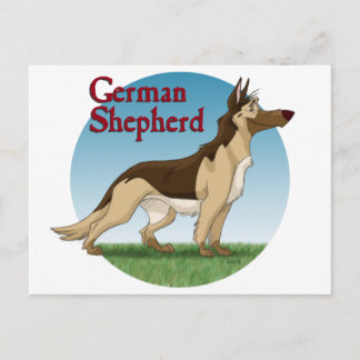 German Shepherd Postcard