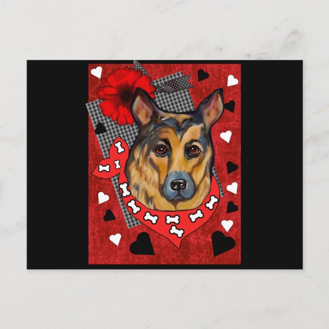 GERMAN SHEPHERD POSTCARD (Front)