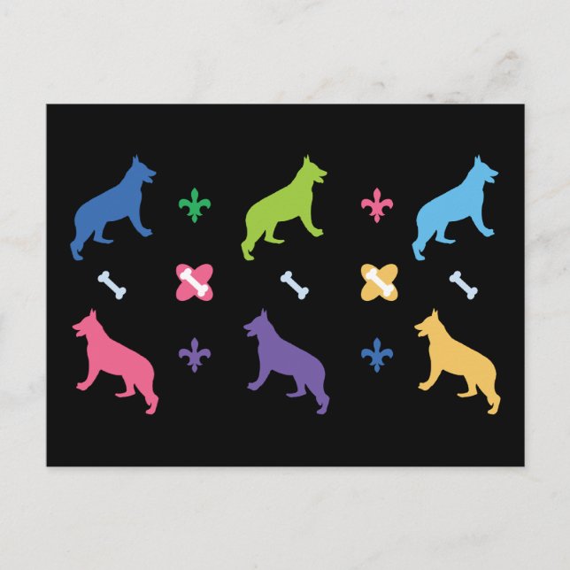 German Shepherd Postcard (Front)