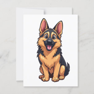 German Shepherd Postcard