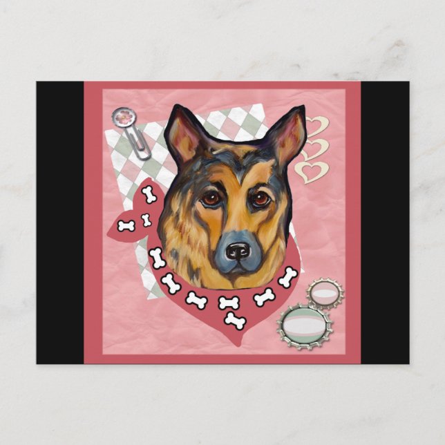 GERMAN SHEPHERD POSTCARD (Front)