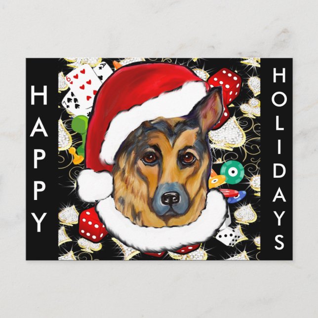 GERMAN SHEPHERD POSTCARD (Front)