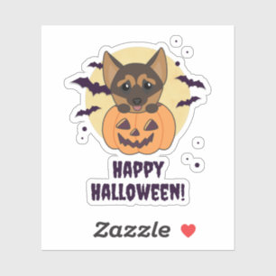 German Shepherd Pumpkin Dogs Happy Halloween