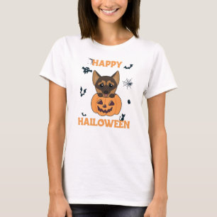 German Shepherd Pumpkin Dogs Happy Halloween T-Shirt