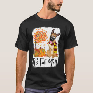 German Shepherd Pumpkins Autumn Thanksgiving It's T-Shirt