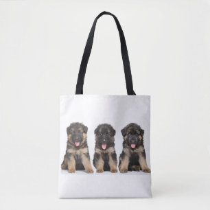 German Shepherd Puppies Tote Bag