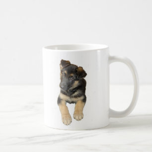 German Shepherd Puppy and saying on a Mug