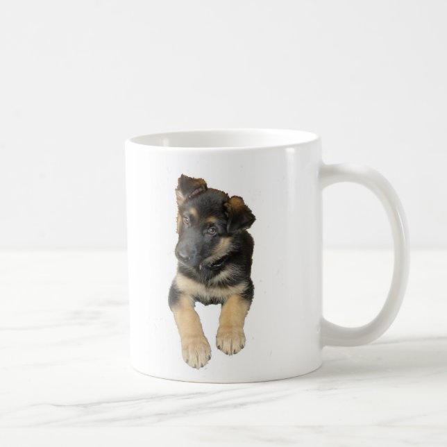 German Shepherd Puppy and saying on a Mug (Right)