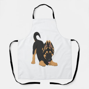 German Shepherd Puppy Apron