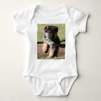 German Shepherd Puppy "Big Max" Baby Bodysuit