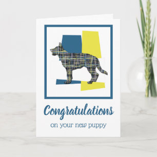 German Shepherd Puppy Congratulations Greeting Card