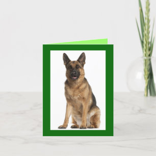 German Shepherd Puppy Dog Blank Note Card